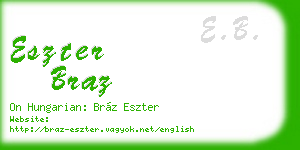eszter braz business card